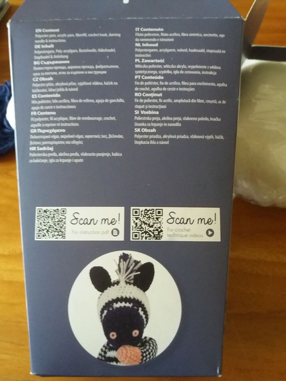 Kit crochet zebra Jeux / jouets