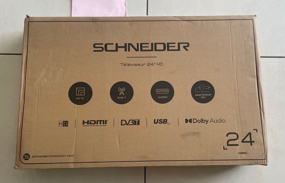 SCHNEIDER TV LED 60 cm TV D-LED 2K HD 24BN4 - 60 cm - 12 Vol Photos/Video/TV