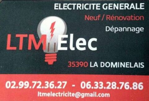 Électricien Dépannage / neuf / Rénovation 0 35390 La dominelais