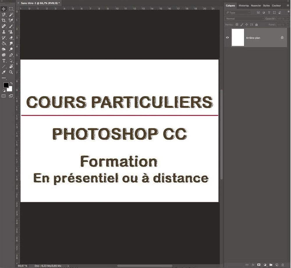   Cours particuliers Photoshop CC 