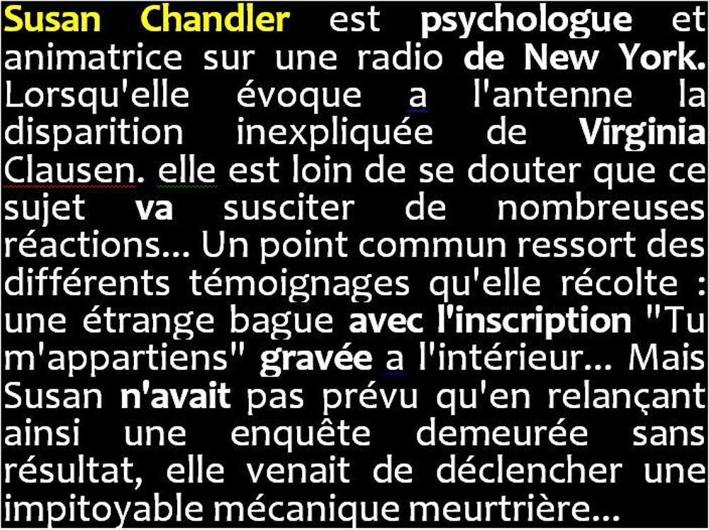 Tu m'appartiens : (intrigue criminelle, suspense) Livres et BD