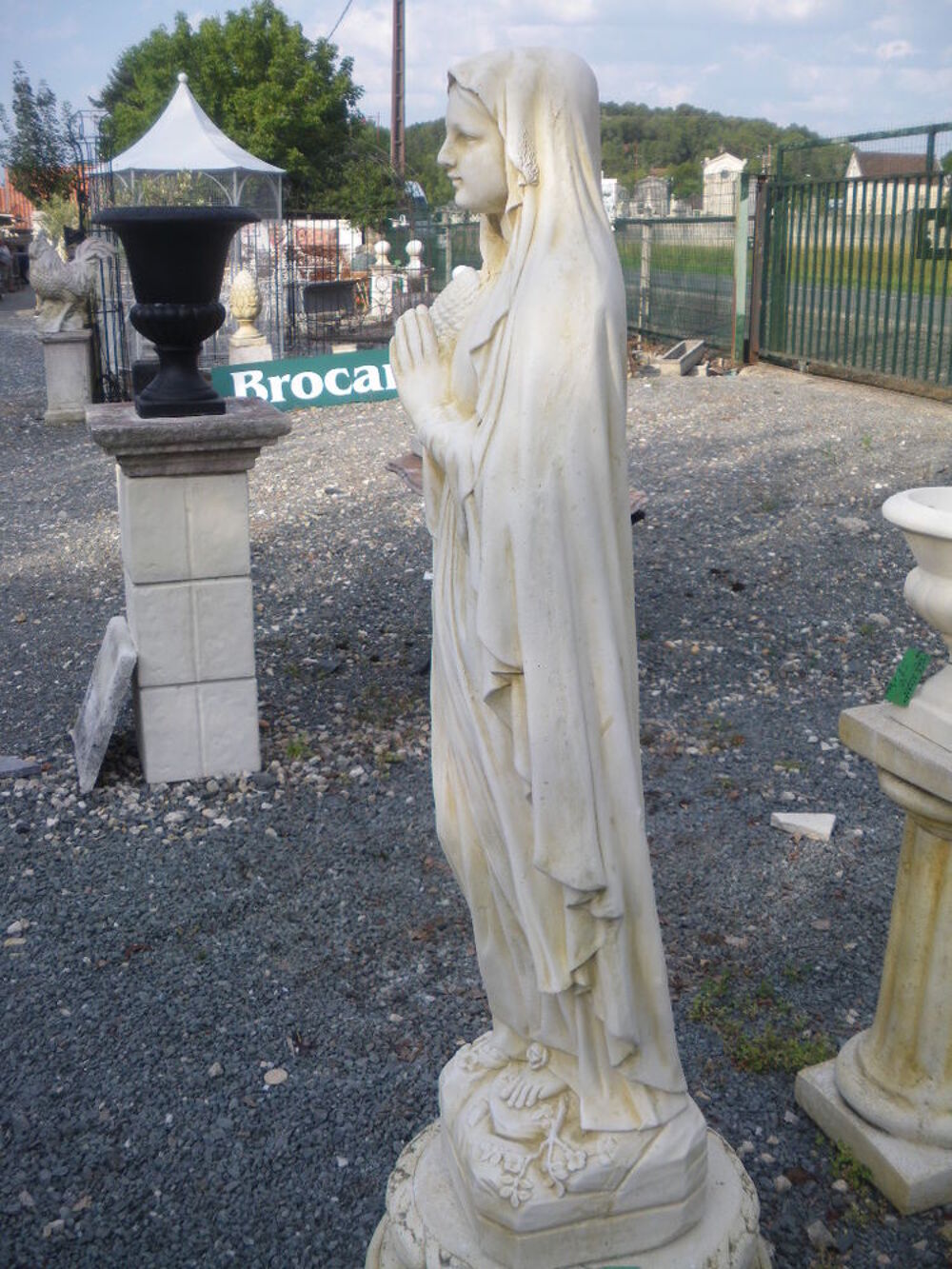 Statue en pierre, Vierge Marie grand mod&egrave;le Décoration