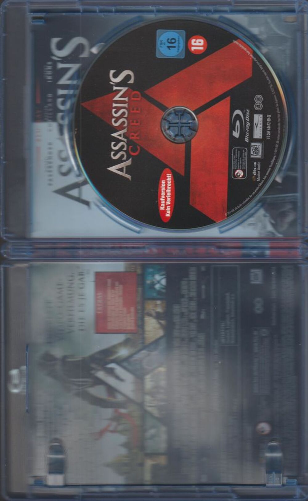 ASSASIN'S CREED BLU-RAY DVD et blu-ray