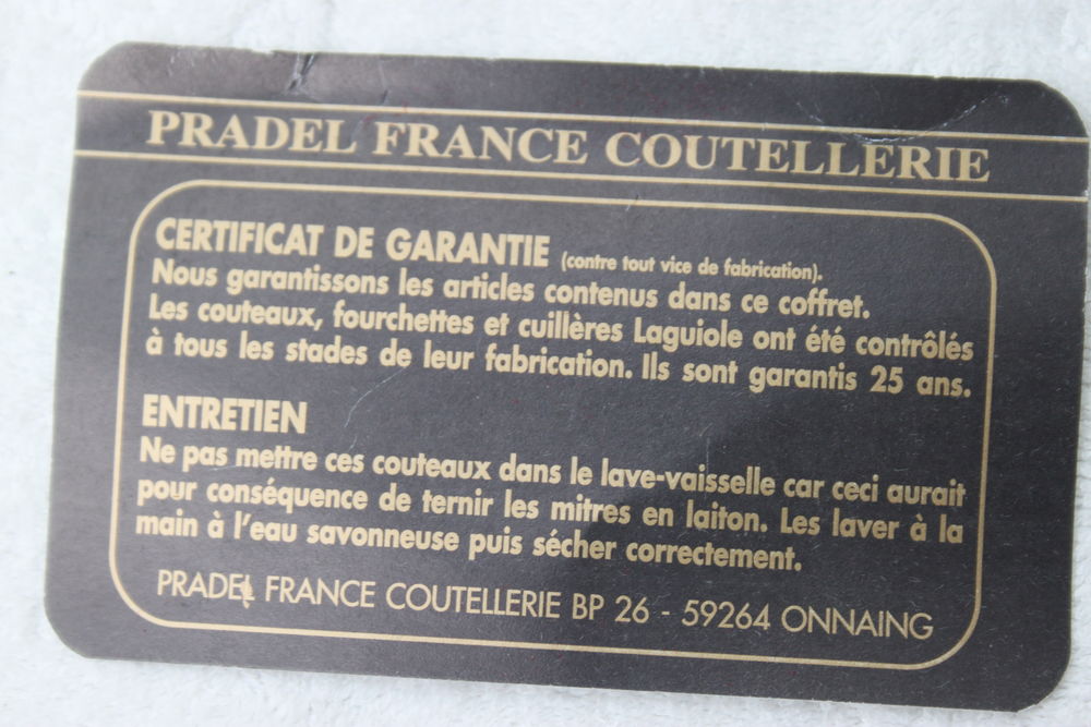 Coffret de 6 couteaux &agrave; poisson Laguiole Cuisine