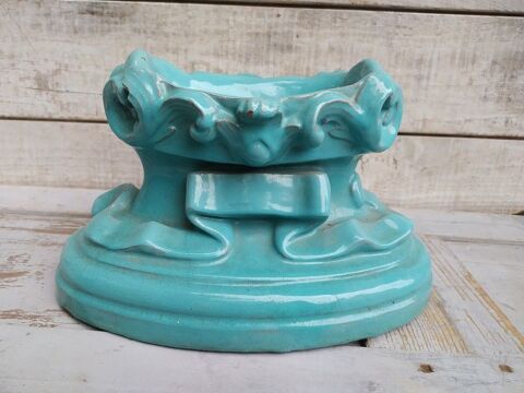 Terre Cuite Verniss Bleu Turquoise Virebent Frres Toulouse 1 Loches (37)