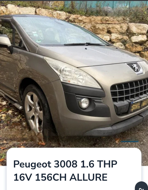 Peugeot 3008 1.6 THP 16V 156ch Allure 2012 occasion Annemasse 74100