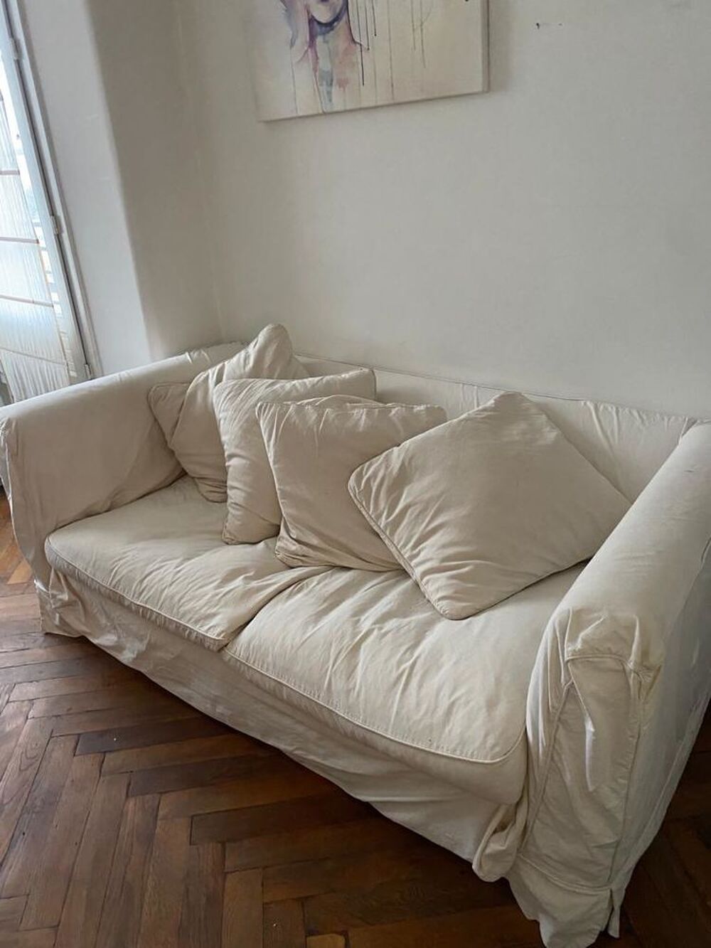 Vente canap&eacute; blanc Meubles
