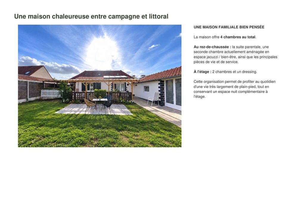 Vente Maison longère entre terre et mer sur la cote d opale Aubin-saint-vaast