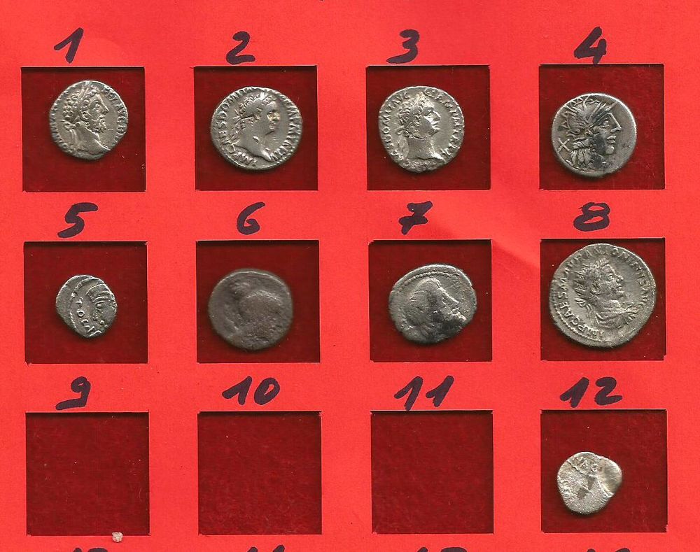 Monnaies romaines argent.
