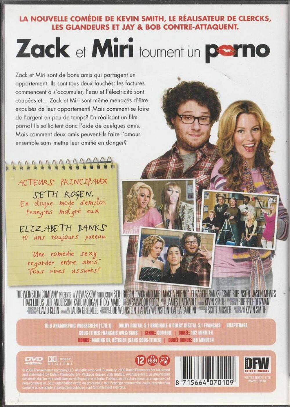 Zack et Miri tournent un porno DVD et blu-ray