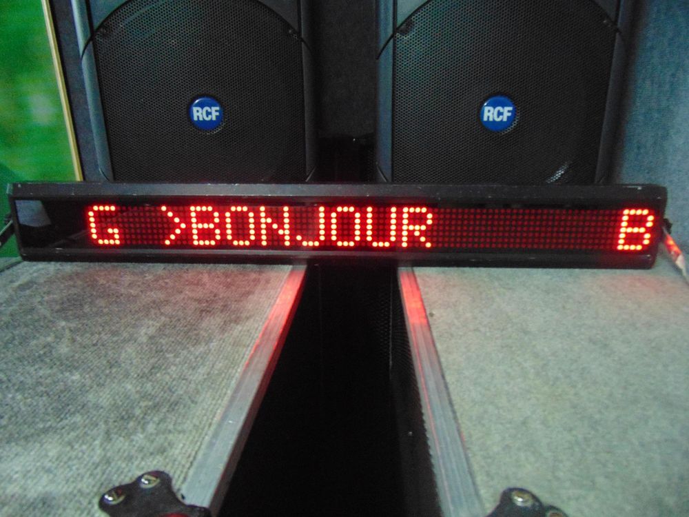 Afficheur &agrave; leds publicitaire Instruments de musique