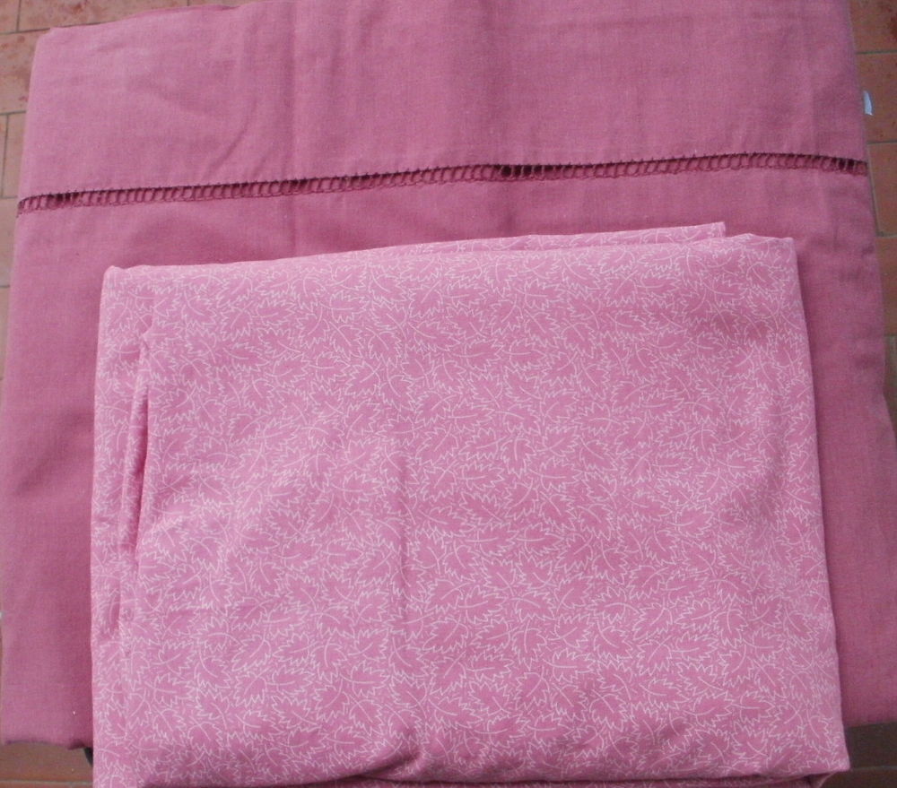 Drap plat et drap housse pour lit 1 place Décoration