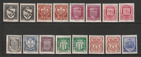Timbres Neufs Charnière transparentes Années 1941-42-43 30 Valros (34)