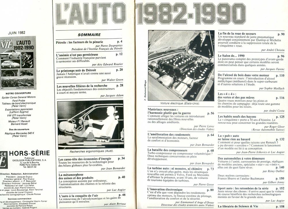 L'AUTO 1982 - 1990, Livres et BD