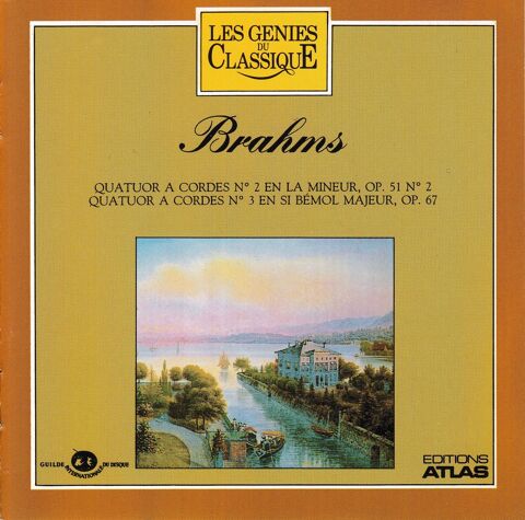 CD Brahms Quatuor � Cordes N�2, Quatuor Cordes N�3,  Jan�?ek 4 Antony (92)