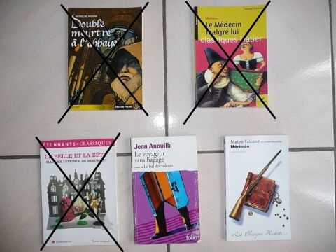 2 Livres Ados divers sujets Anouilh & Mérimée - NEUFS 6 Celles-sur-Belle (79)