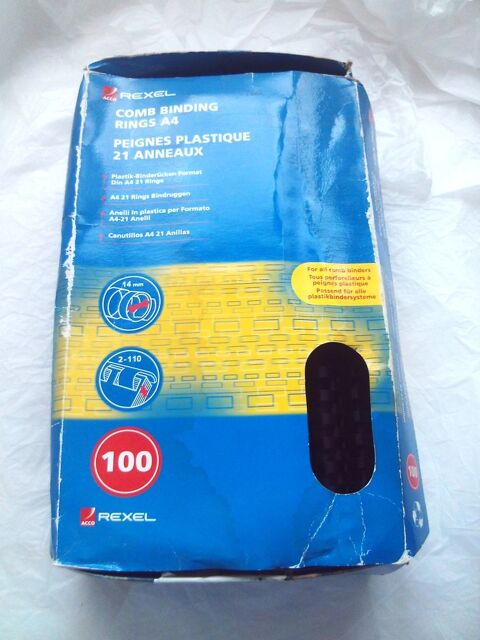 Bote de 80 peignes de reliure /100 8 Villeurbanne (69)