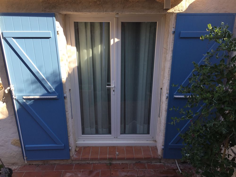 Ensemble volets alu isol&eacute;, et porte fen&ecirc;tre PVC Bricolage