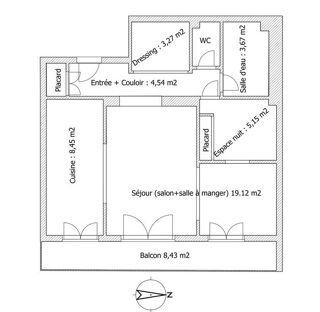  Appartement � vendre 2 pi�ces 46 m�
