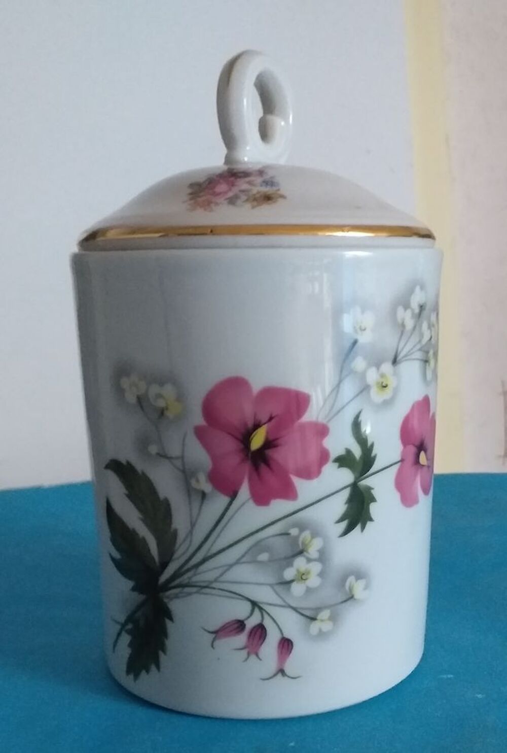 POT COUVERT / Bonbonniere / porcelaine de Limoges GOUMOT LABESSE Décoration