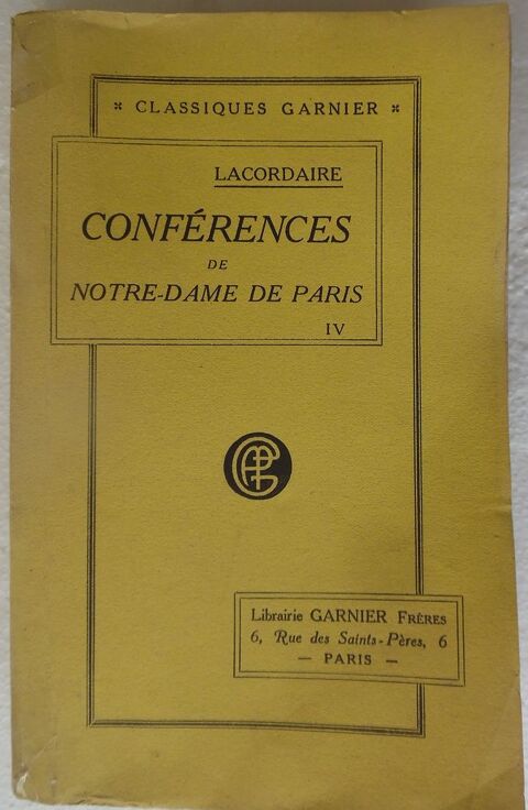 Conf�rences de Notre-Dame de Paris IV - Tome quatri�me -1948 30 Castries (34)