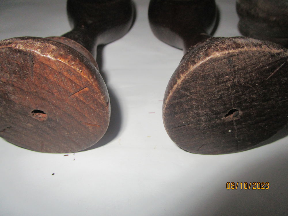 deux support de tringle &agrave; rideaux en bois fonc&eacute; Bricolage