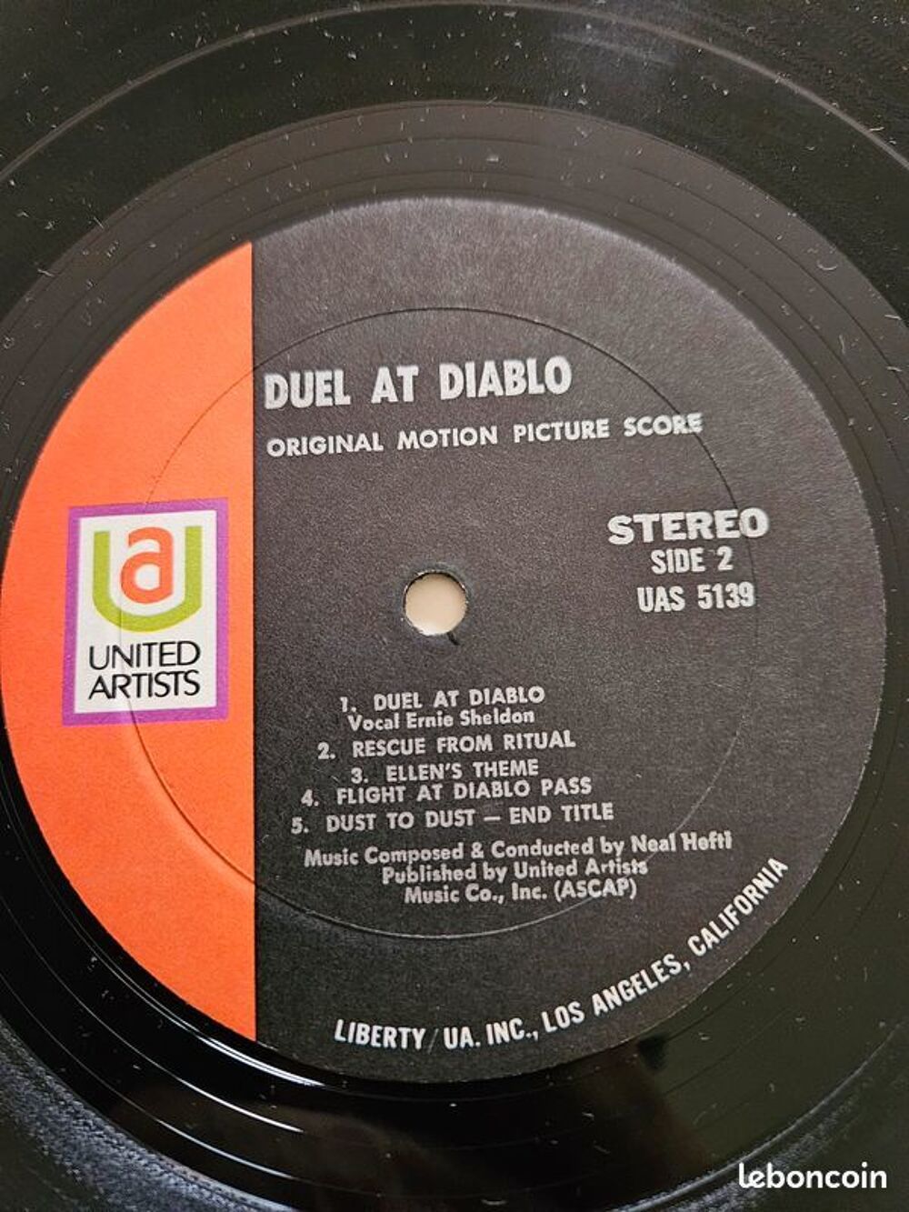 Vinyle Duel At Diablo Neal Hefti United Artists Records ? UA CD et vinyles