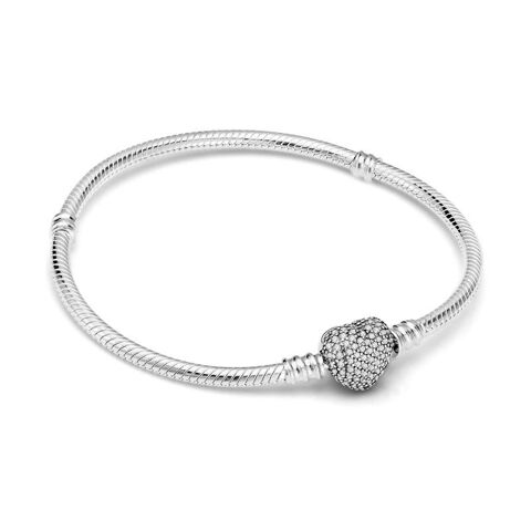 Bracelet type Pandora Argent S-925 - Coeur brillant 19 Vouneuil-sur-Vienne (86)