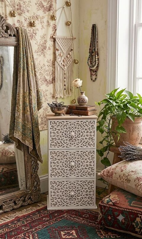 chiffonnier kerala blanc bohème chic Tarbes (65)