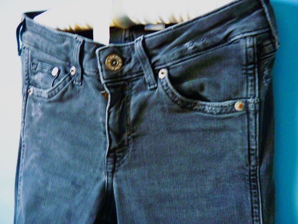 Pantalon Jean Fille 12 ans Gemo slim rock TBE 25 /32 noir Vêtements enfants