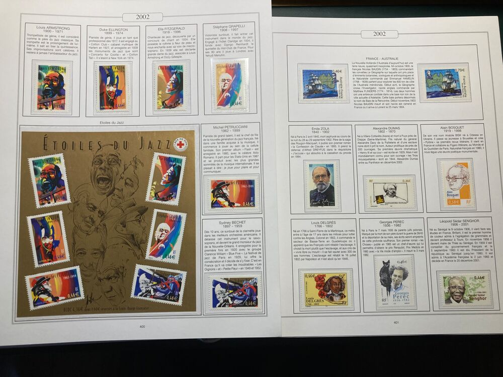 timbres ann&eacute;es compl&egrave;tes 1989/1998 neufs 