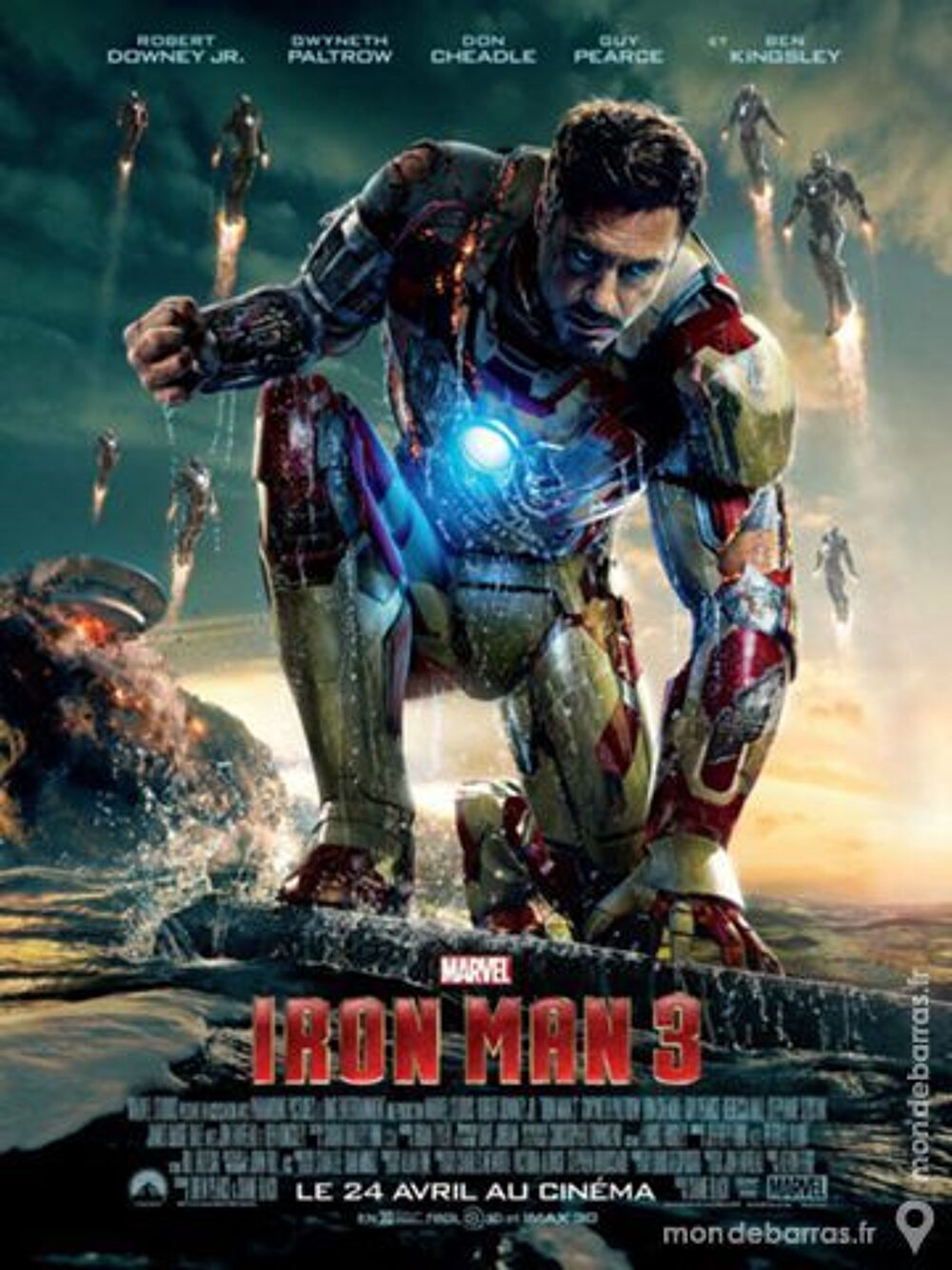 IRON MAN 3 Affiche Cin&eacute;ma 120x160 cm Marvel 