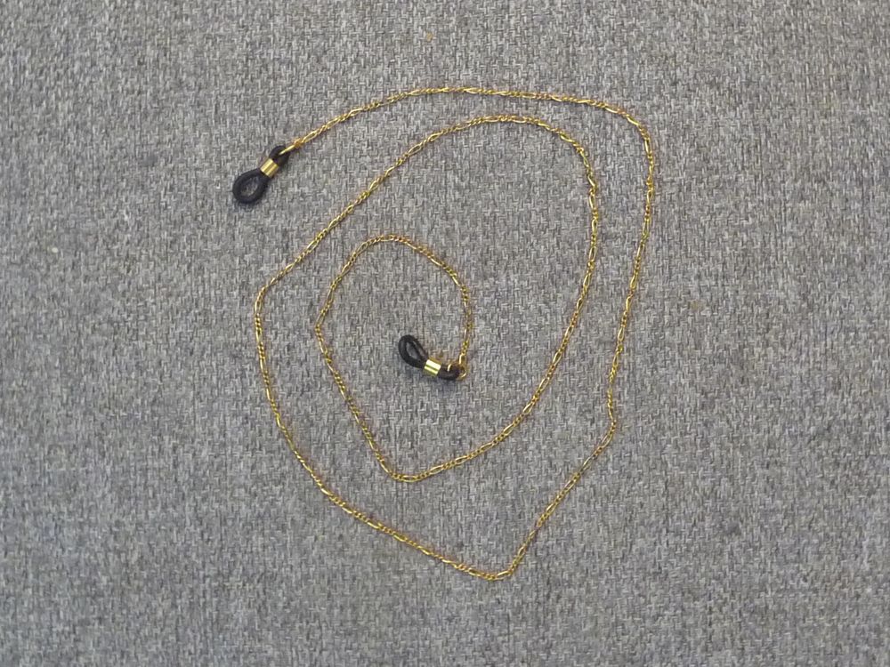 Chaine &agrave; Lunettes Fine en M&eacute;tal Dor&eacute;- Neuf Bijoux et montres