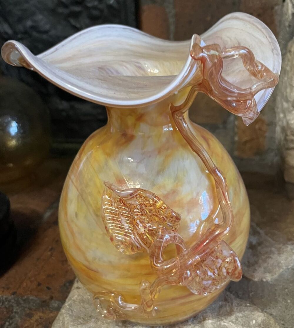 Vase Vintage Orange Décoration