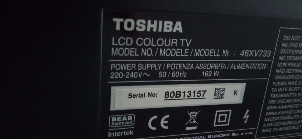  TV Toshiba. Photos/Video/TV