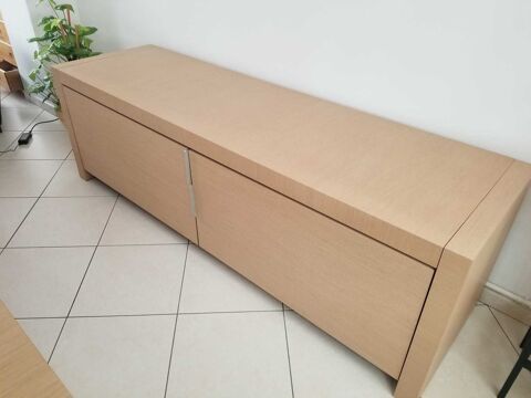 Buffet bas Roche Bobois chêne  teinté  blanchi Wavrin (59)