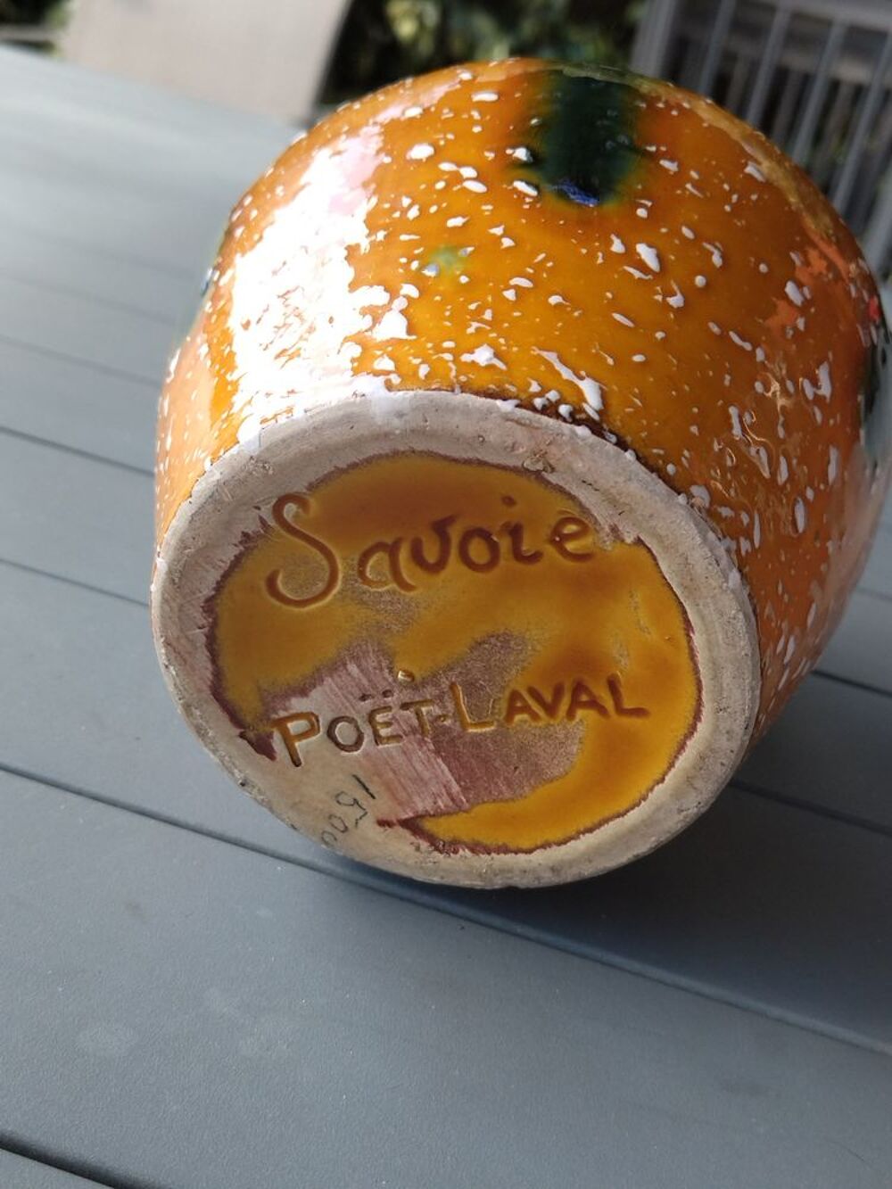 RARE Pichet vintage C&eacute;ramique PO&Euml;T-LAVAL - Mod&egrave;le "Savoie" Décoration