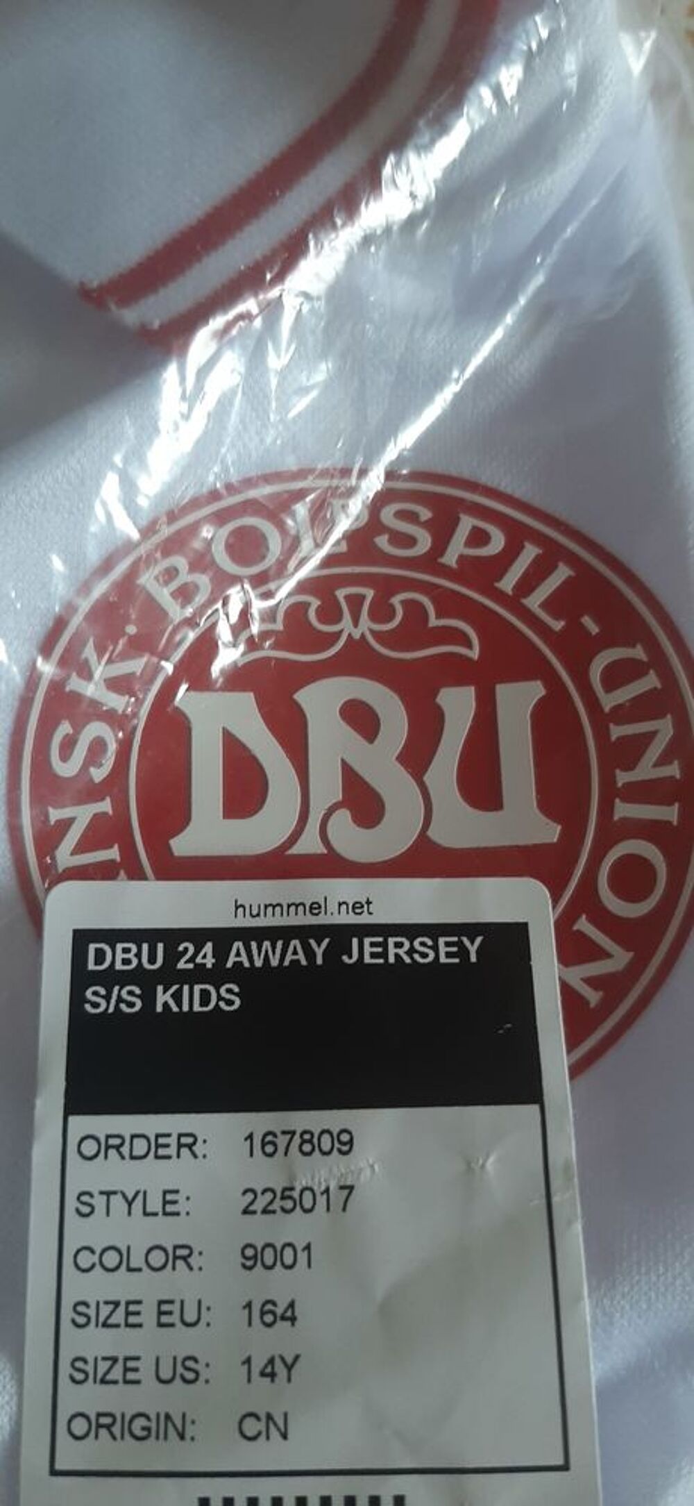 MAILLOT DE FOOTBALL &Eacute;QUIPE DU DANEMARK Vêtements enfants