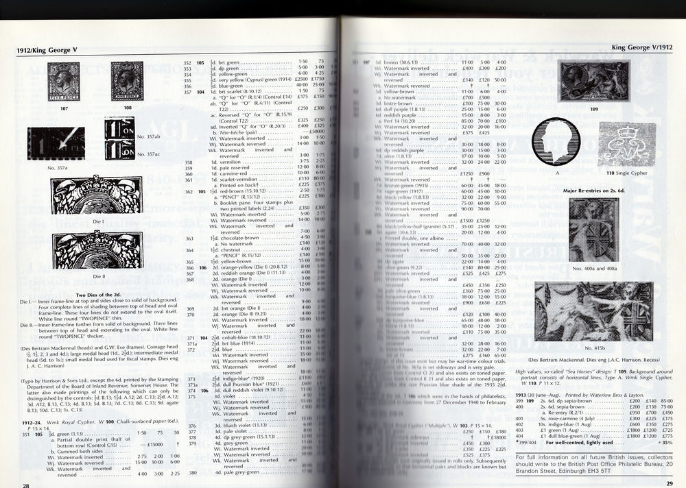 Catalogue Stanley &amp; Gibbons (timbres anglais) 