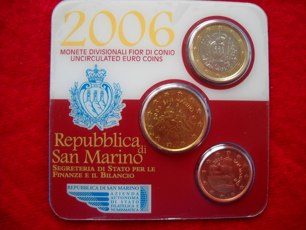 Monnaie pi&egrave;ces Euros : SAN MARINO / 2006
17  