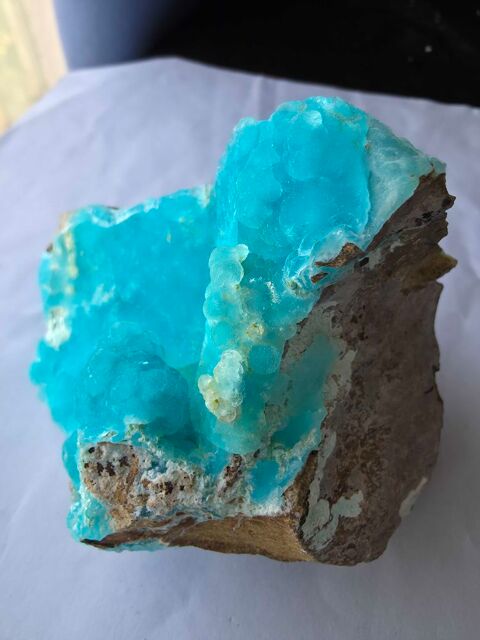 Spécimen Hémimorphite Bleue du Katanga RDC-Minéral 302g Bagneux (92)