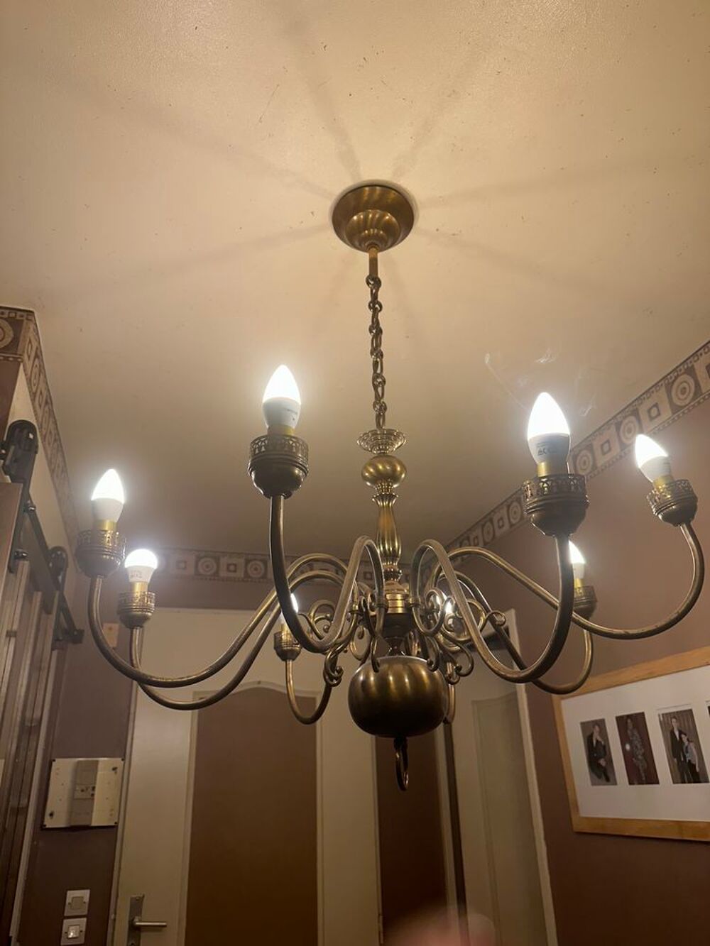 Lustre Hollandais 8 branch Décoration