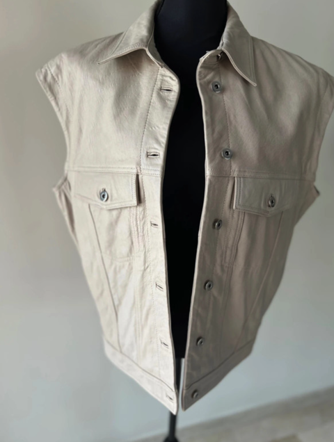 Veste sans manches en cuir Alter Ego unisex S / 36 / 8Neuf 190 Nice (06)