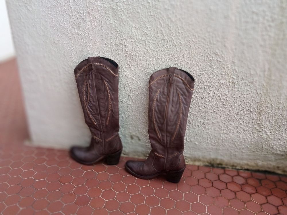 botte western femme sancho cuir Chaussures