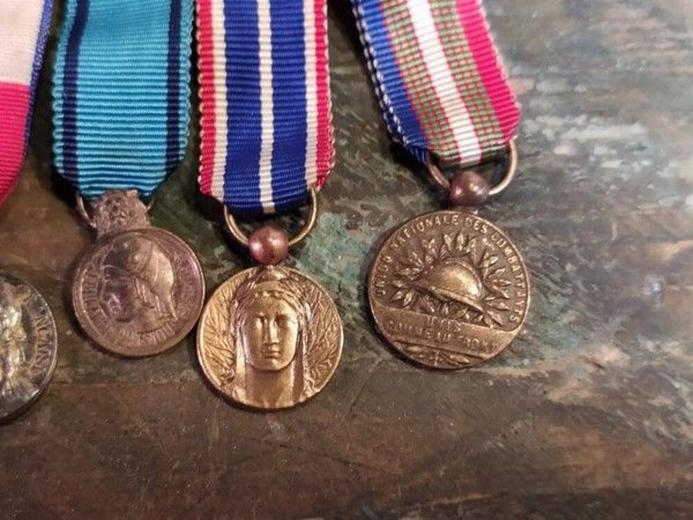 Barette M&eacute;dailles Militaires D&eacute;corations 