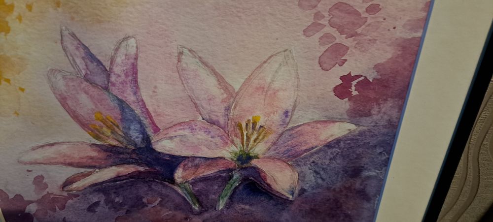 Aquarelle et son cadre Décoration