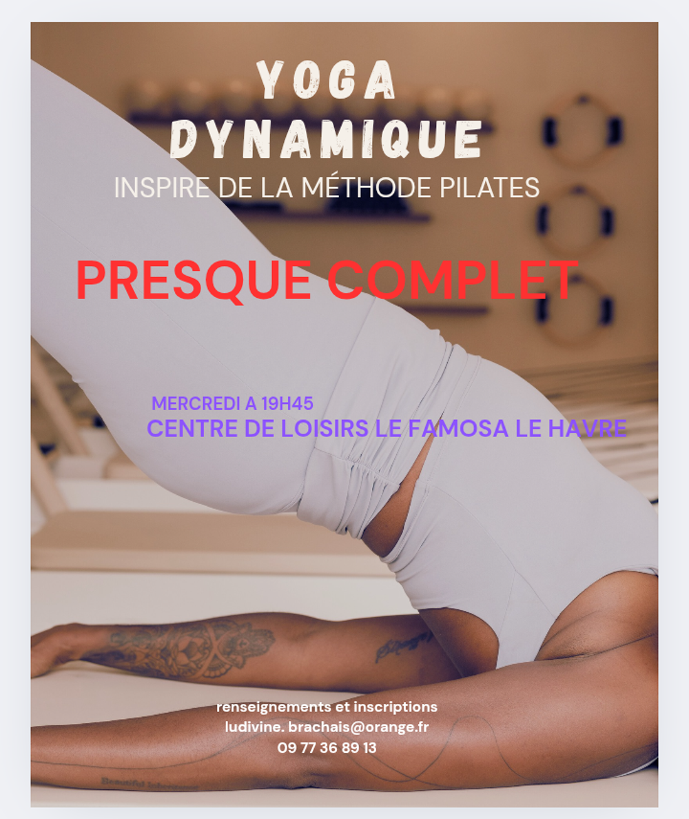   Sances de yoga et Pilates Le Havre / Heuqueville  