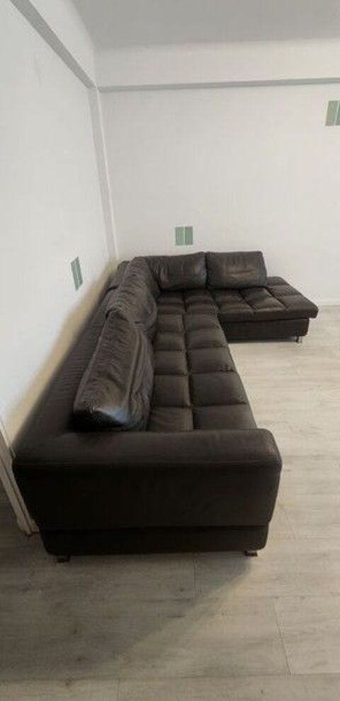 Canap� d'angle en cuir marron 295 Saint-Rapha�l (83)