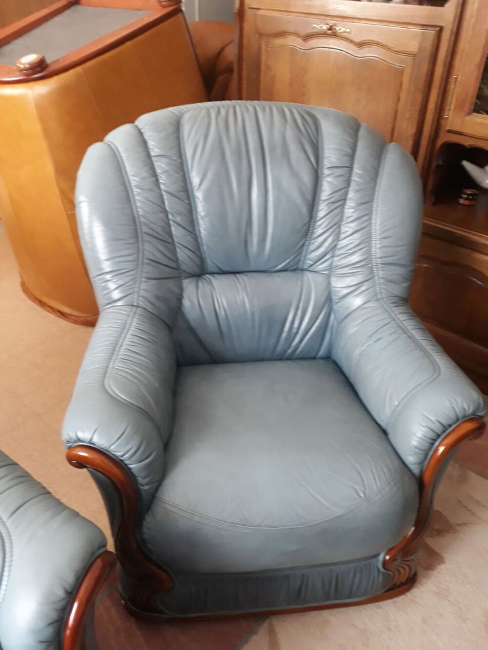 2 fauteuils en cuir Meubles