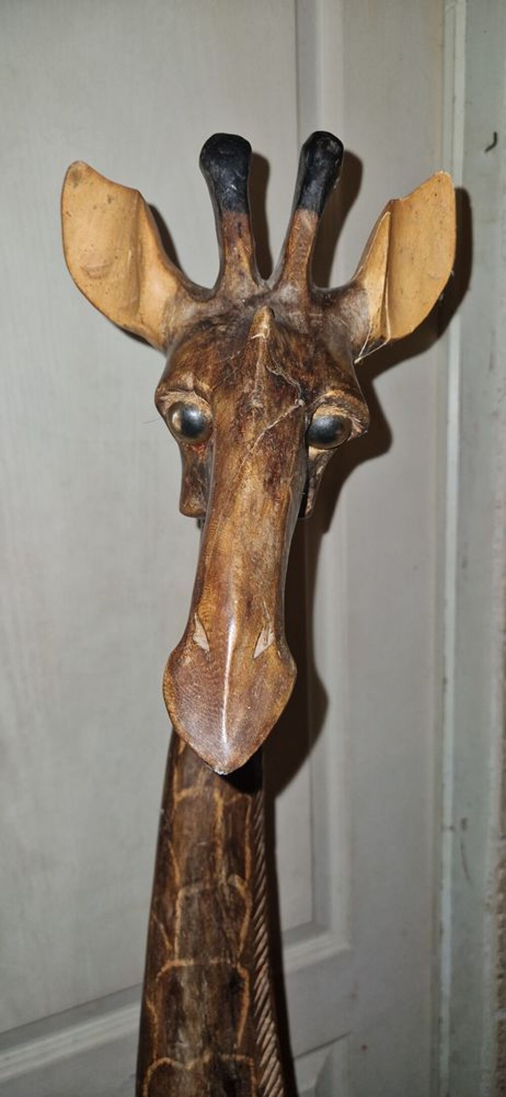 Girafe bois massif Décoration